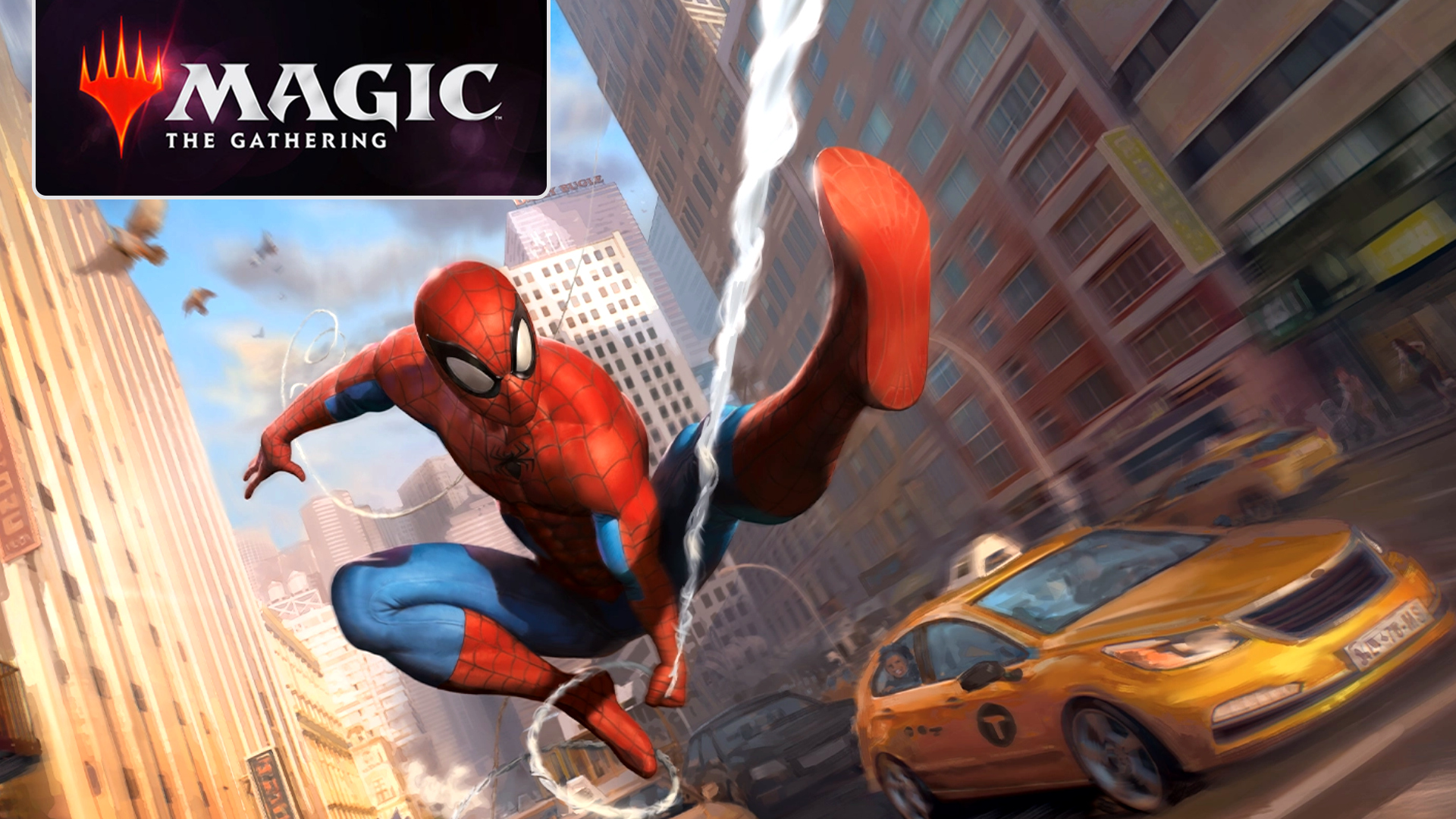 Magic: The Gathering × Marvel Spider-Man — 蜘蛛侠城市飞跃主视觉