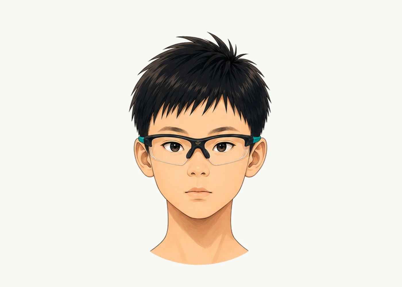 贺钧衿 · 护目镜头像